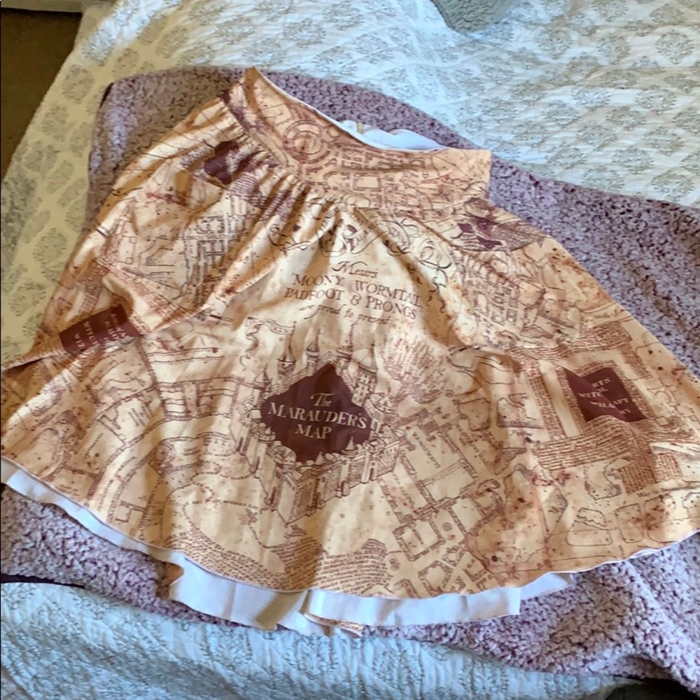 Harry Potter Marauders Map skirt
